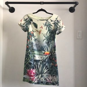 H&M Conscious Collection Tropical Print Dress